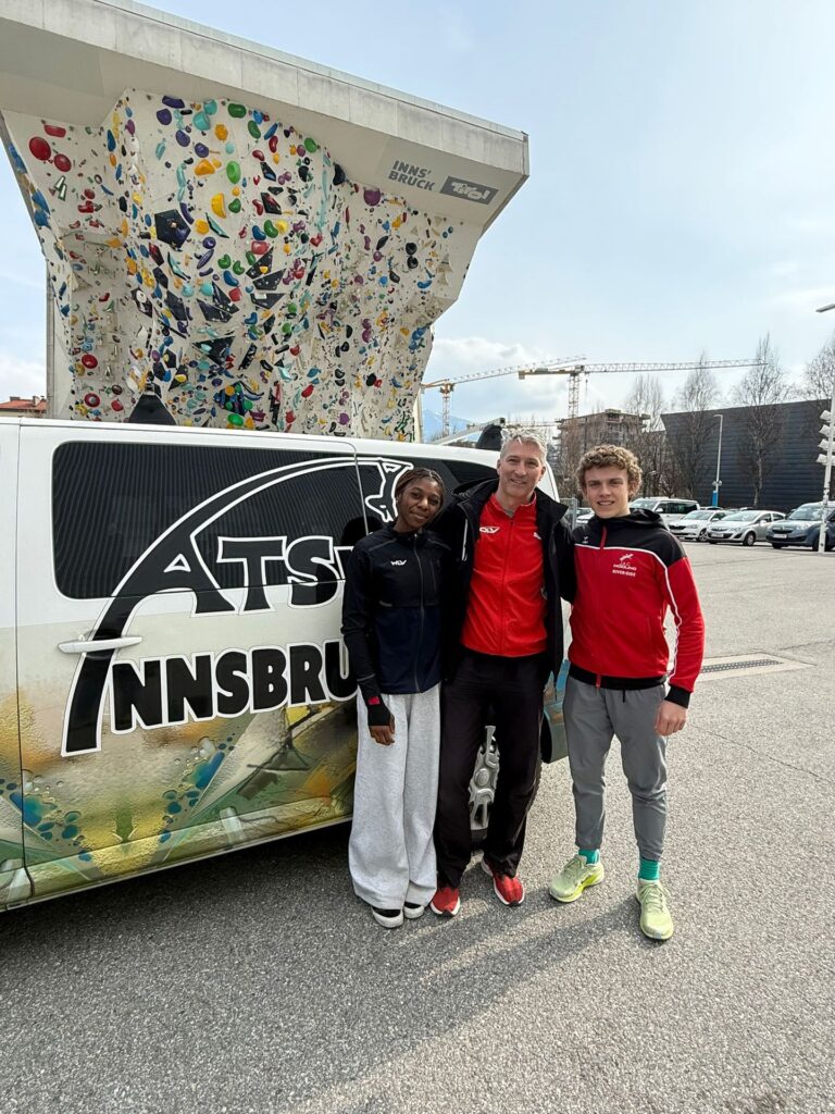 Lucas Gschier beim Stabhochsprung-Training in Innsbruck 2026
