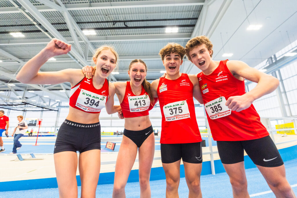 ULC Riverside Mödling Staffelteam feiert Gold bei der 4x100m Staffel ÖM U18 2026